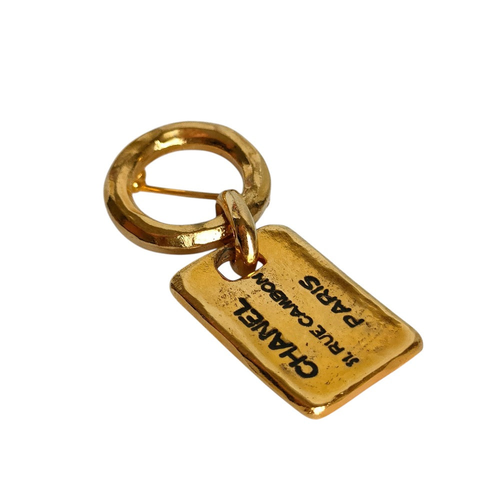 Chanel Cambon Logo Pin Brooch Accessory