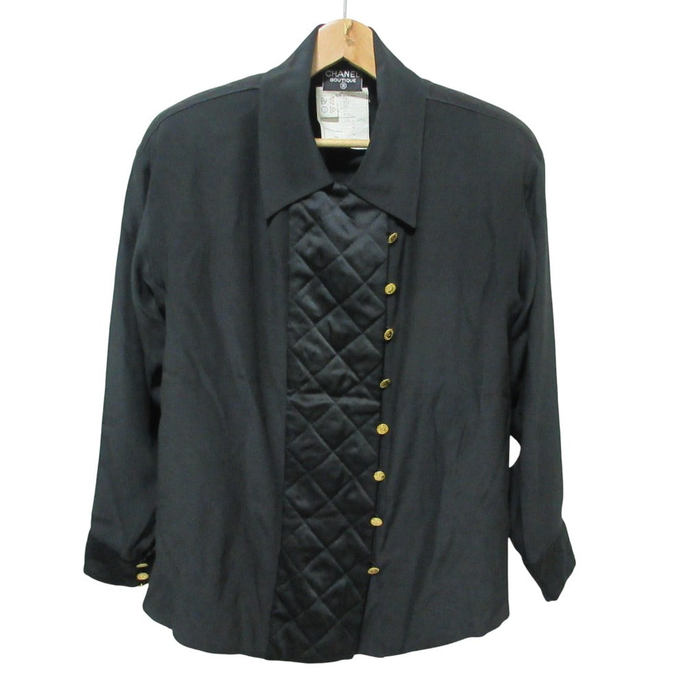 Chanel Matelasse Silk Shirt
