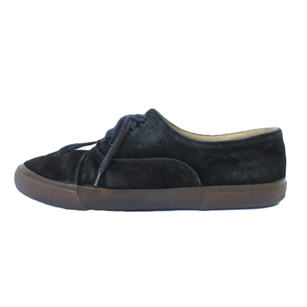Chanel Coco Mark Suede Lace-up Flat Shoes