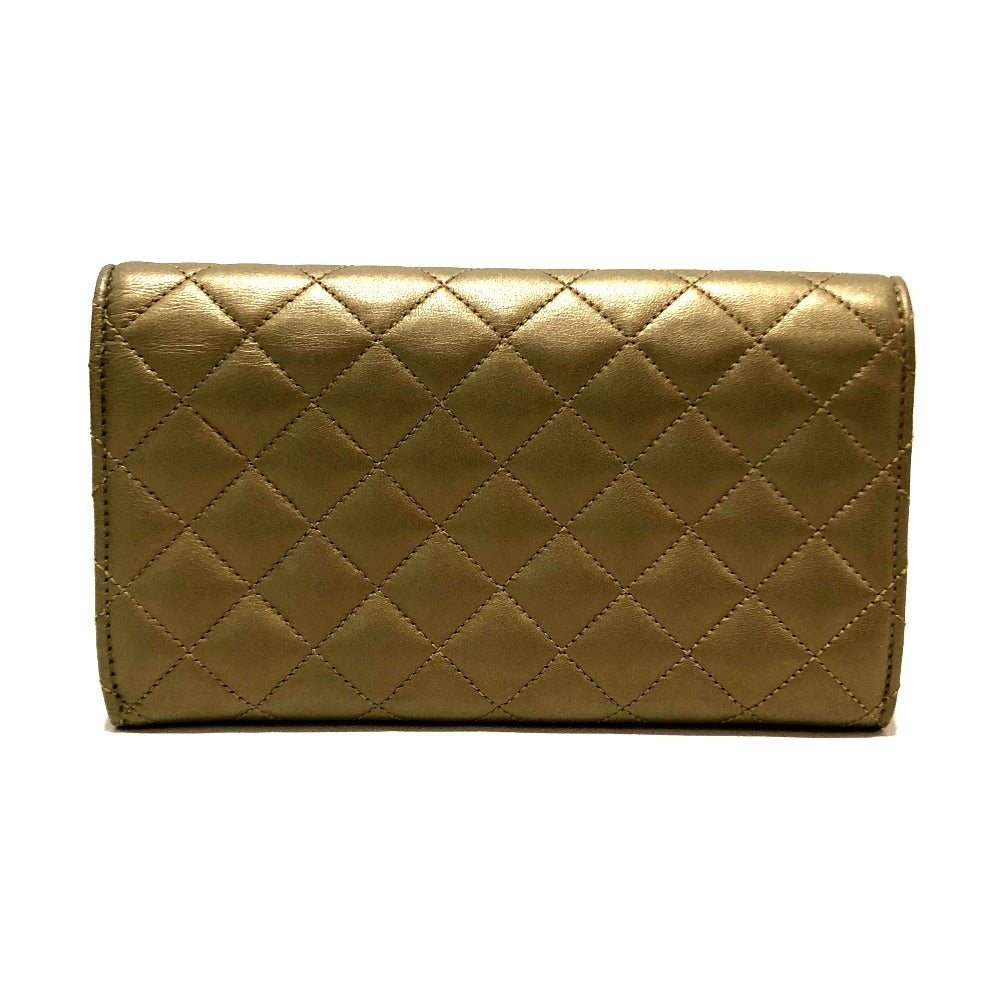 CHANEL Long Wallet Purse A80108 lambskin Gold type CC COCO Mark logo Wallet Women