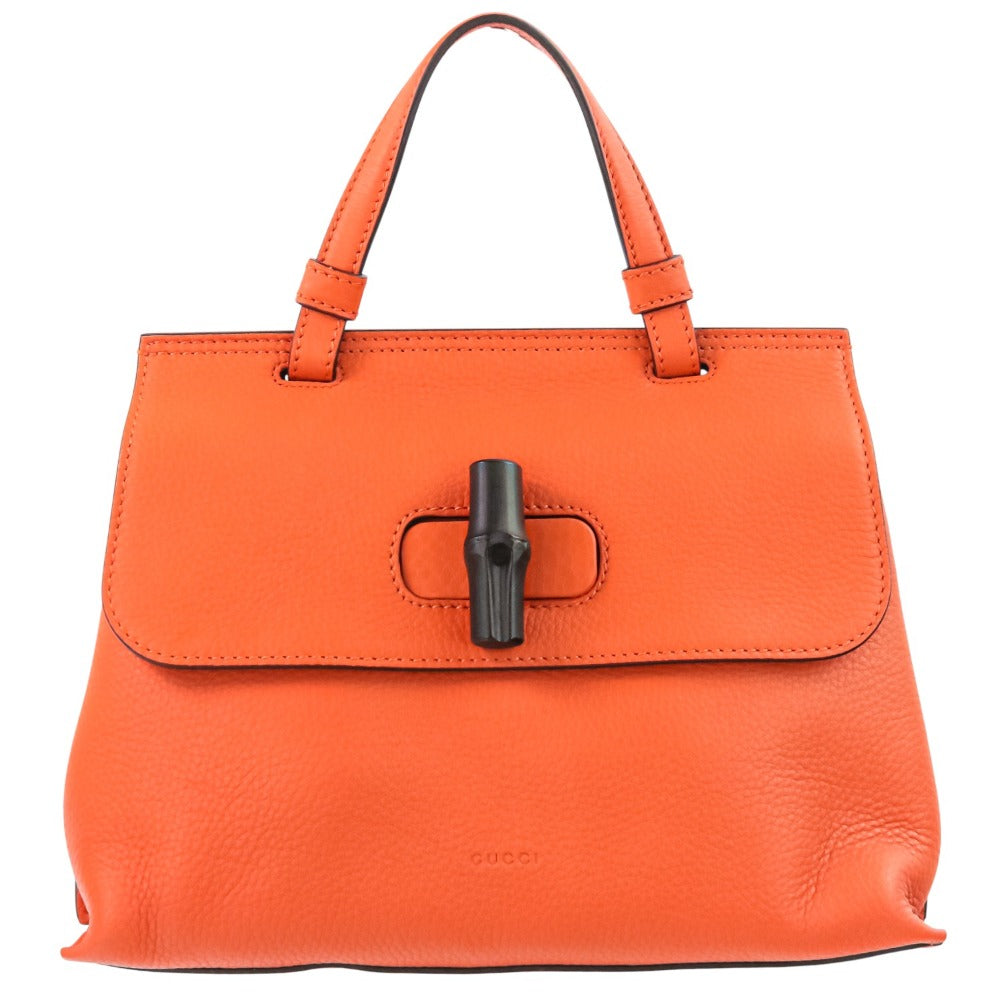 Gucci Bamboo Daily 2Way Bag Leather Travel Bag Bag 3