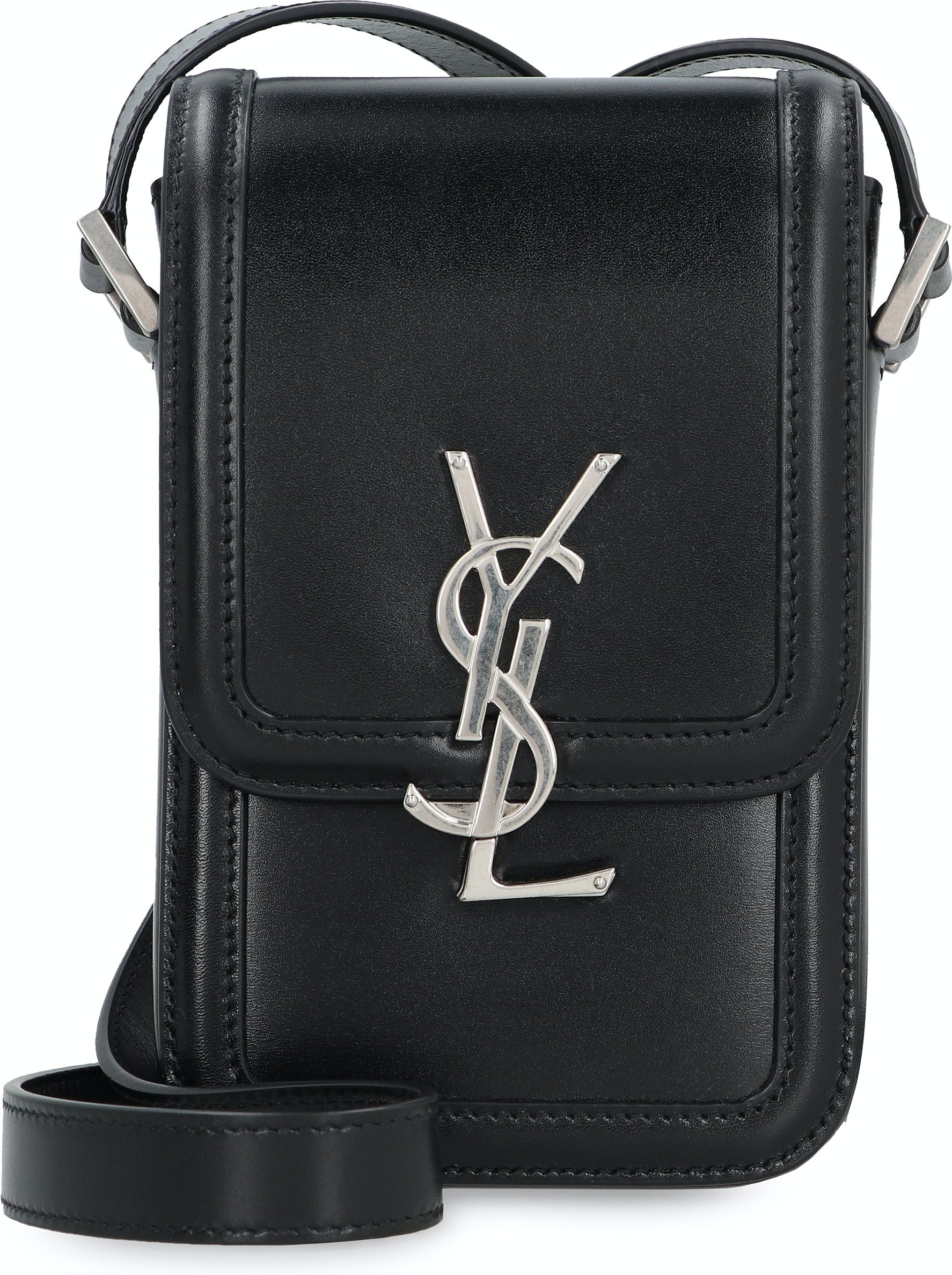 YSL Saint Laurent Saint Laurent Trending Men Solferino Crossbody Bag Leather Black