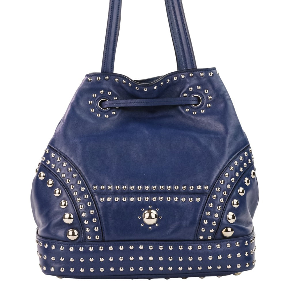 Prada Soft Calf 2Way Bag Leather Calf Leather Travel Bag