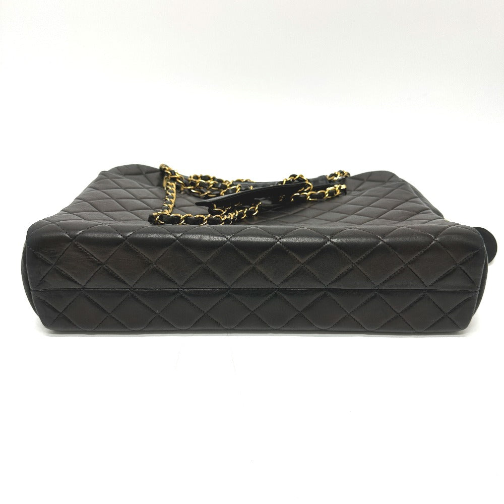 Chanel lambskin Matelasse Quilting CC COCO Mark Black Shoulder Bag