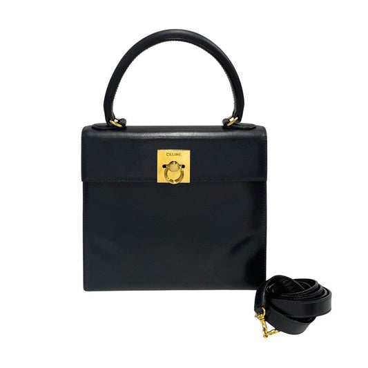 Shoulder Bag Calfskin Navy Women