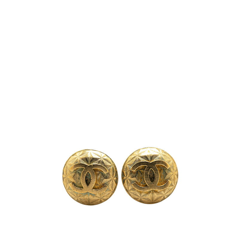 Chanel Gold Plated Coco Mark Earrings 95P Bag