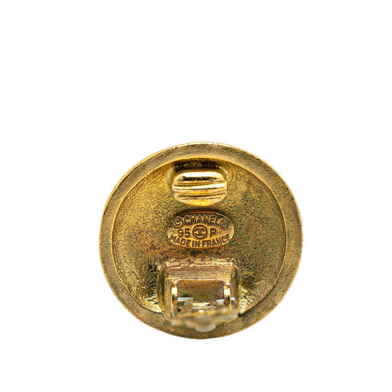 Chanel Gold Plated Coco Mark Earrings 95P Bag