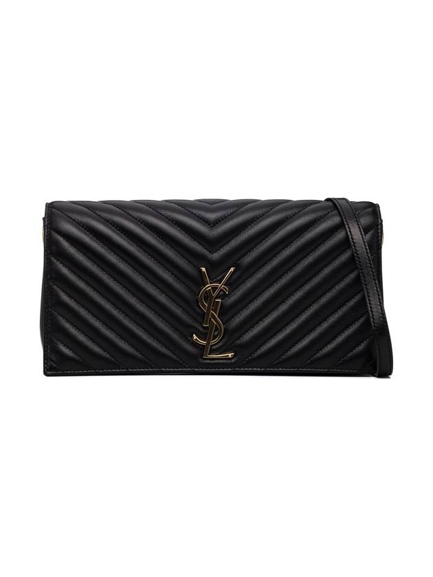 YSL Saint Laurent Saint Laurent Trending Kate Lambskin Shoulder Bag Quilted Black