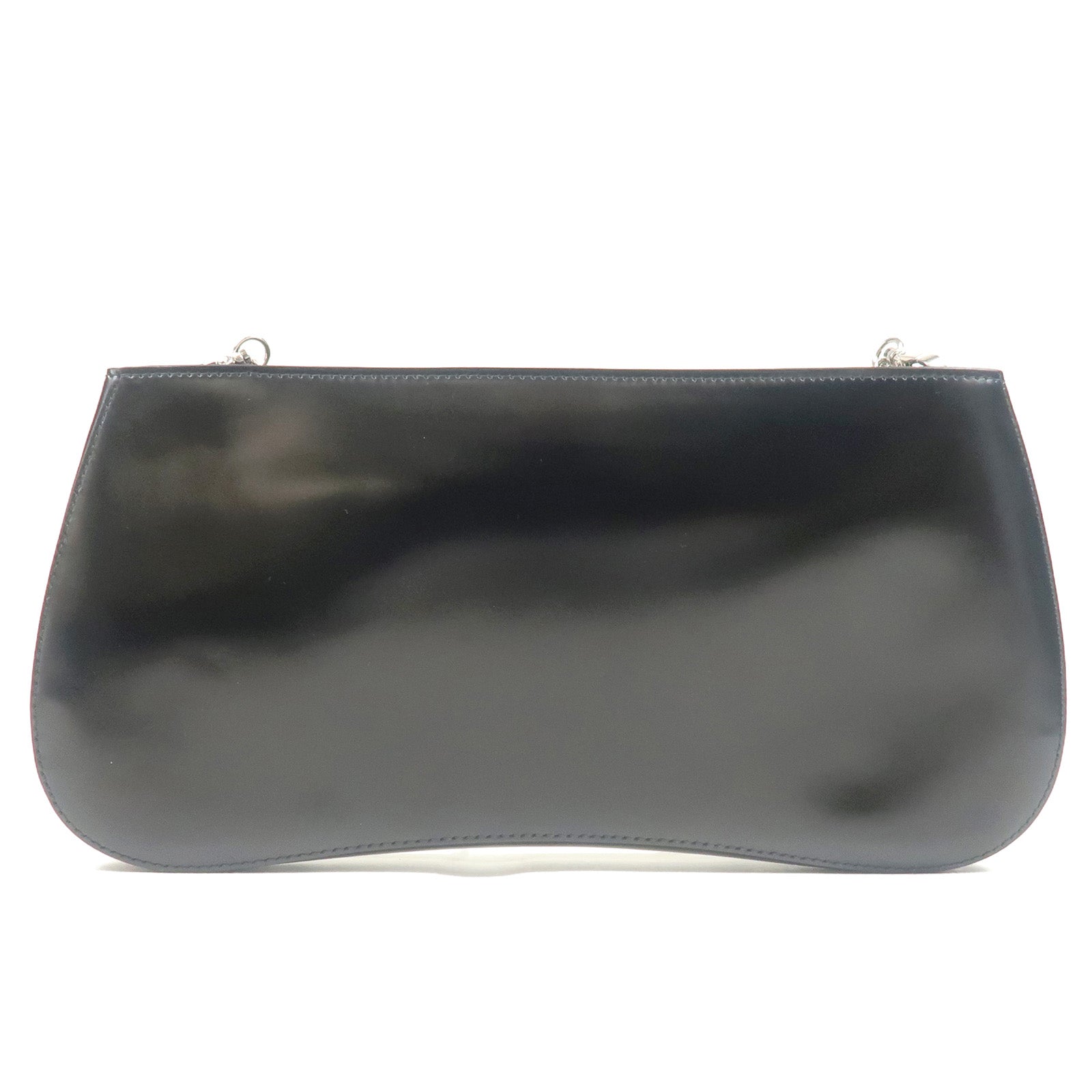 Prada Prada Sydney Leather 2Way Chain Shoulder Bag Black