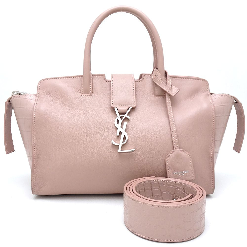 YSL Saint Laurent Yves Downtown Cabas Bag Leather Baby Travel Bag