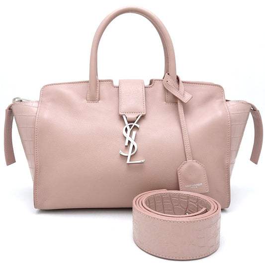 YSL Saint Laurent Yves Downtown Cabas Bag Leather Baby Travel Bag