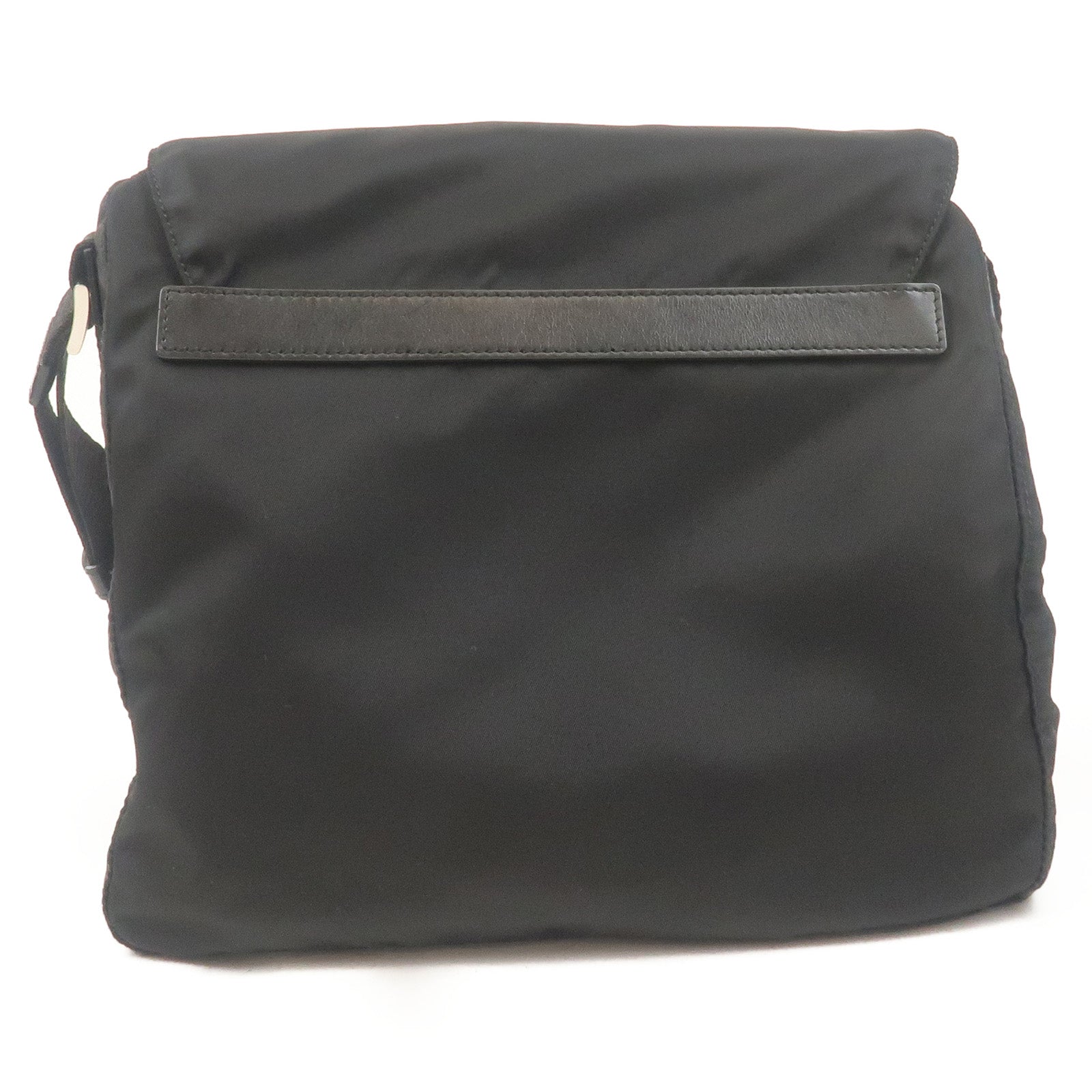 Prada Prada Nylon Leather Shoulder Bag Pouch Purse Nero