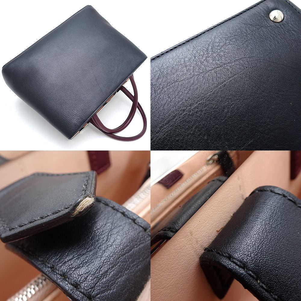 Fendi Petit 2Jours Handbag 8Bh253 Leather Travel Bag