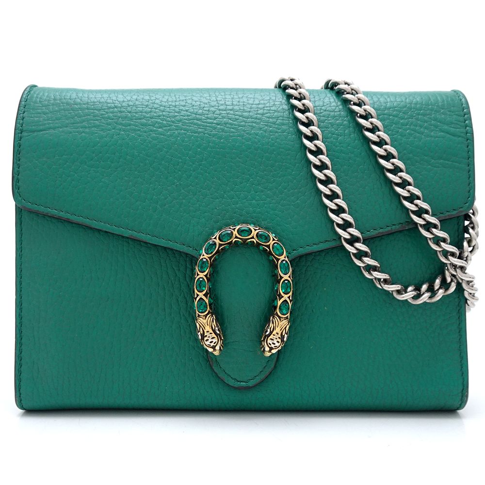 Gucci Dionysus Shoulder Bag Emerald Leather