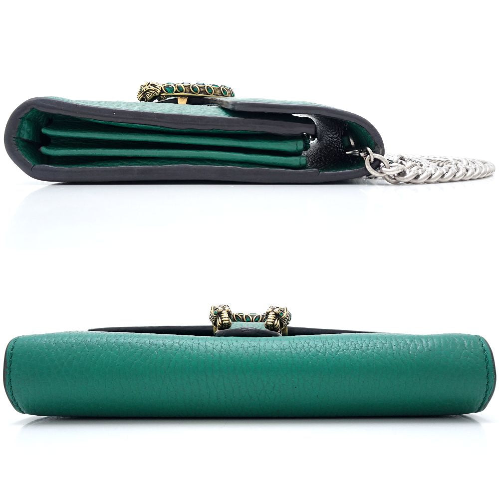 Gucci Dionysus Shoulder Bag Emerald Leather
