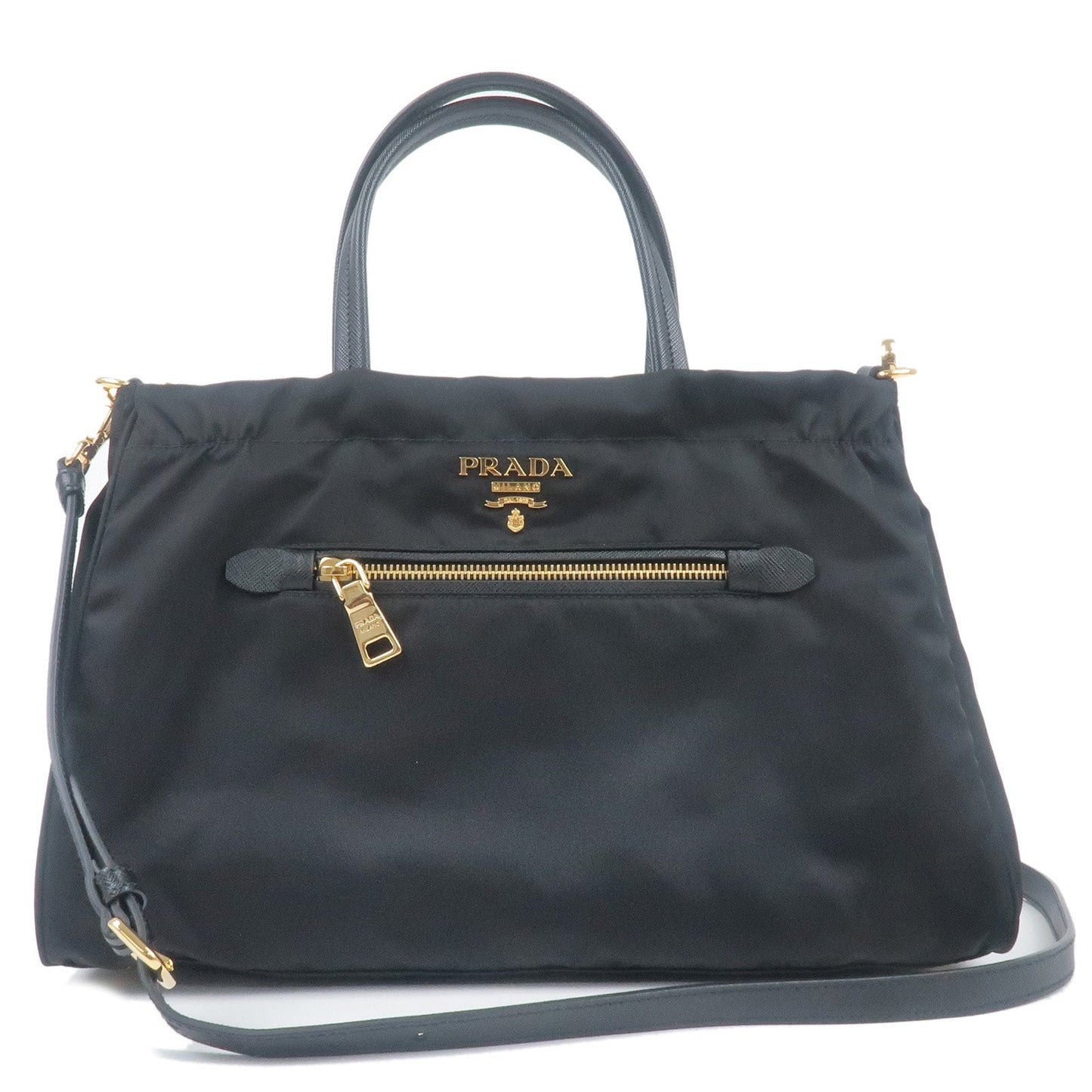 Prada Prada Nylon Leather 2Way Hand Bag Shoulder Bag 1Ba843 35315 18