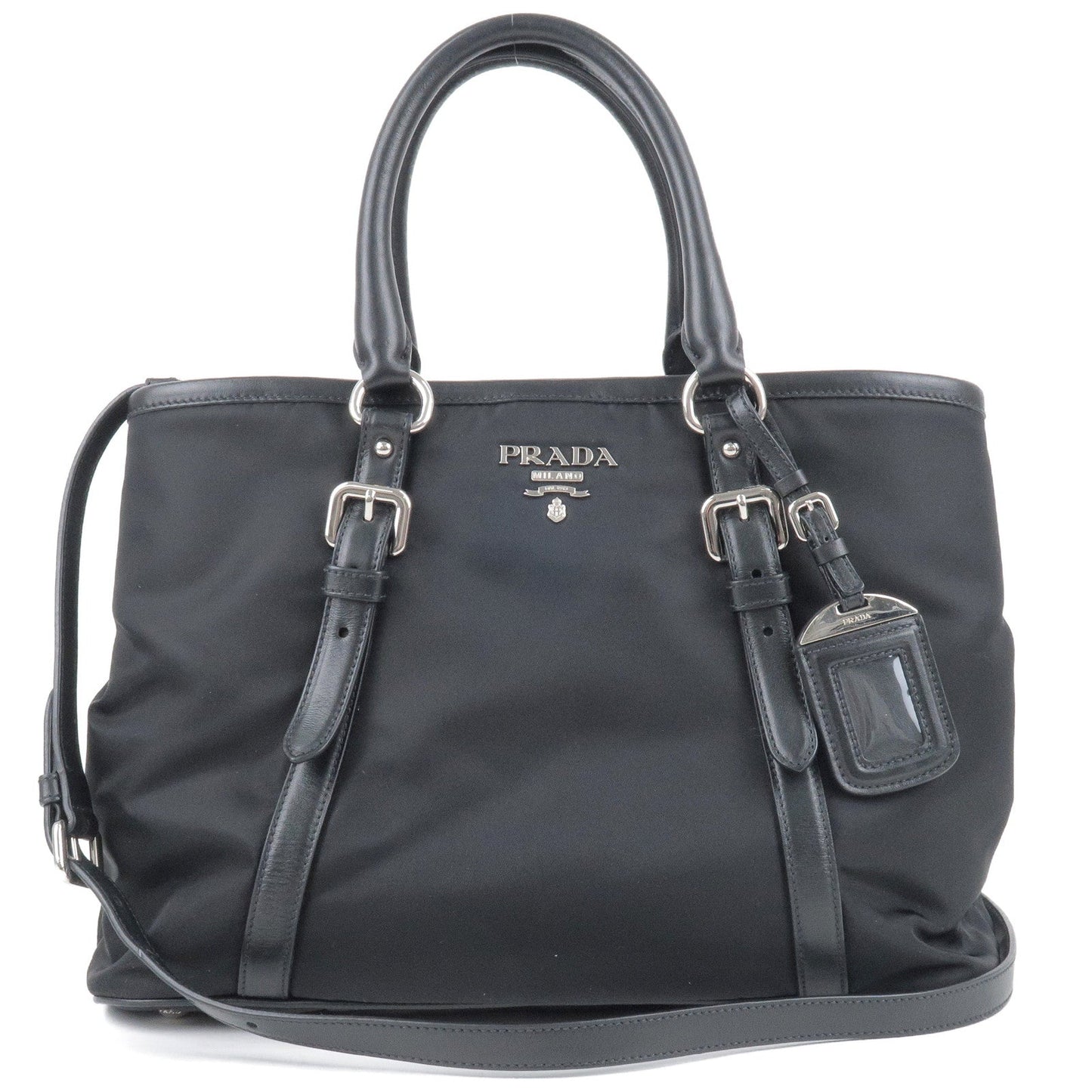 Prada Prada Nylon Leather 2Way Hand Bag Shoulder Bag