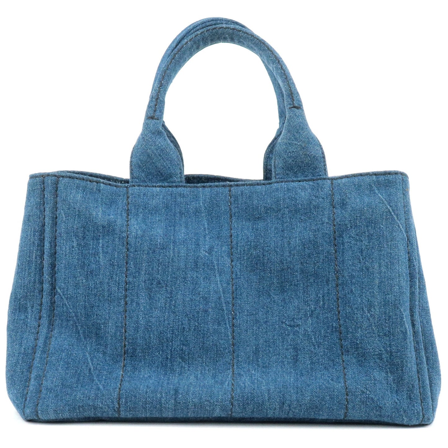 Prada Prada Logo Canapa Tote Bag Hand Bag Blue