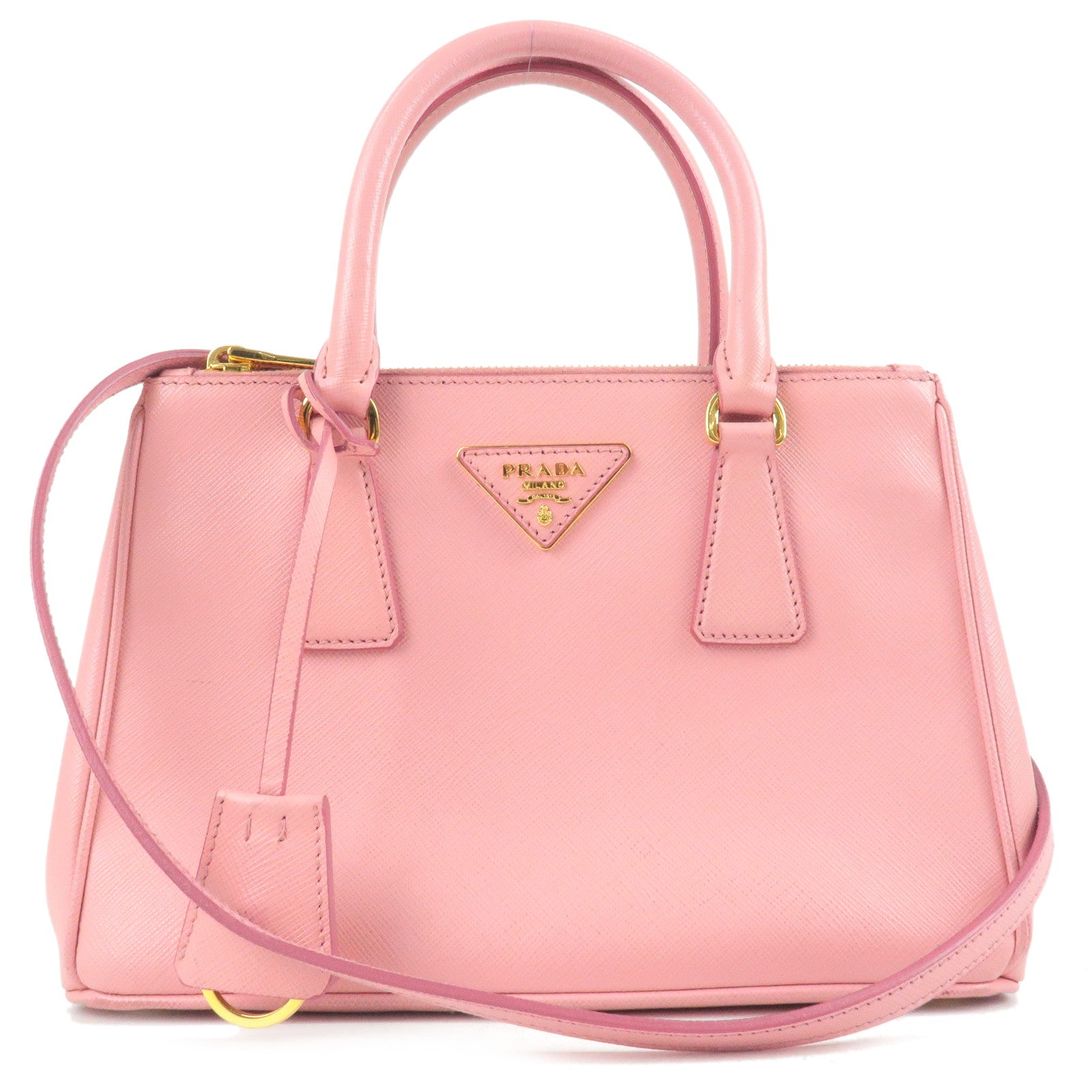Prada Prada Leather 2Way Hand Bag Shoulder Bag Pink