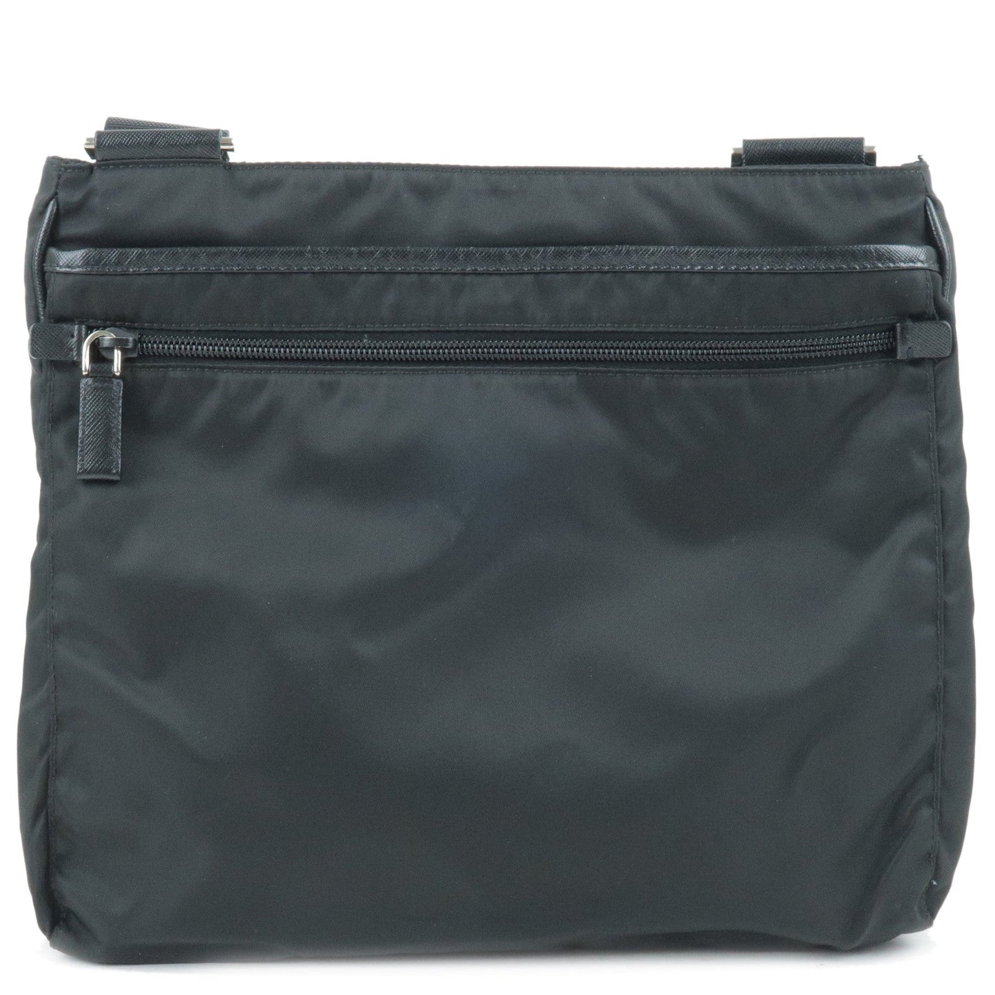 Prada Prada Logo Nylon Leather Shoulder Bag Nero Black Black 35660 7