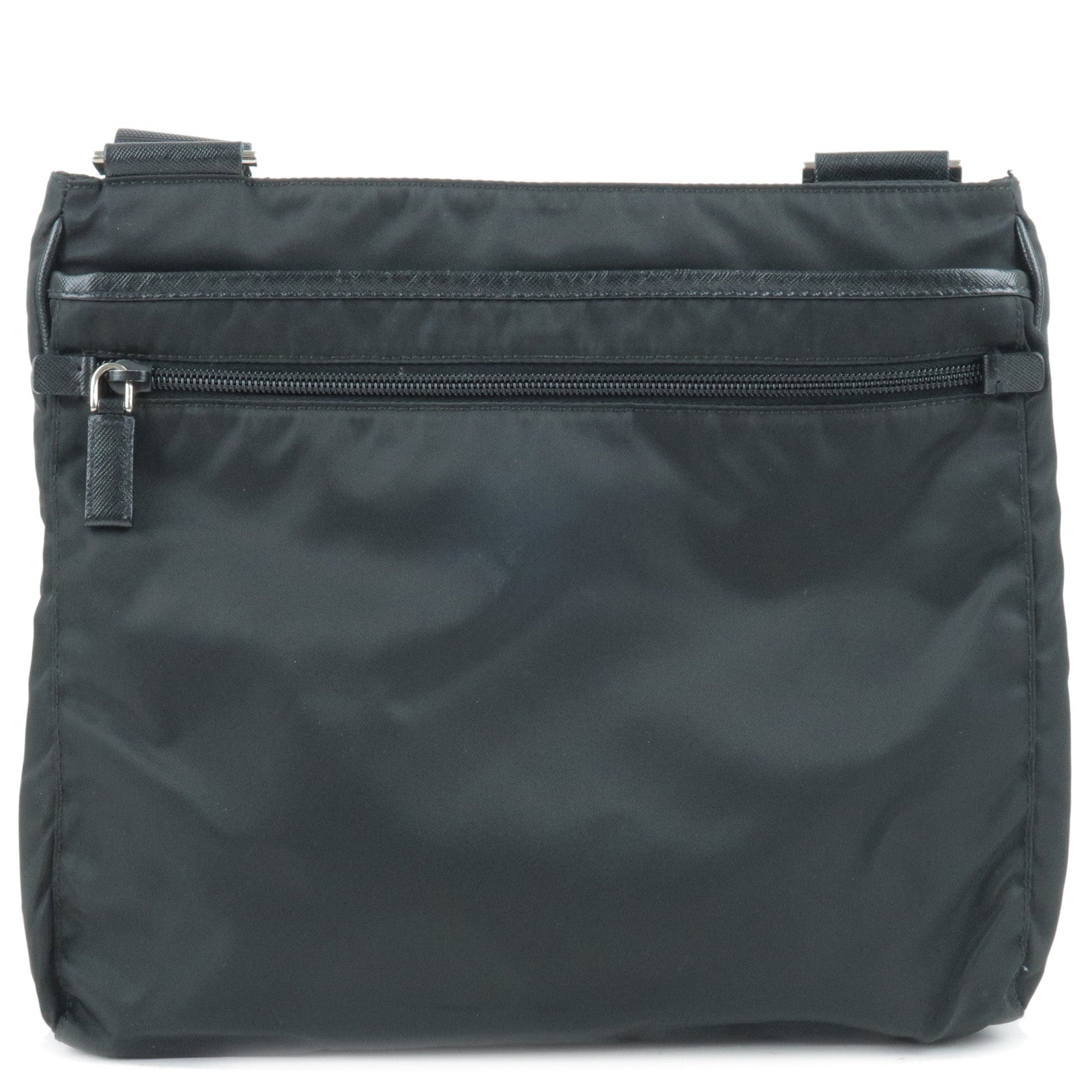 Prada Prada Logo Nylon Leather Shoulder Bag Nero Black Black 35660 7