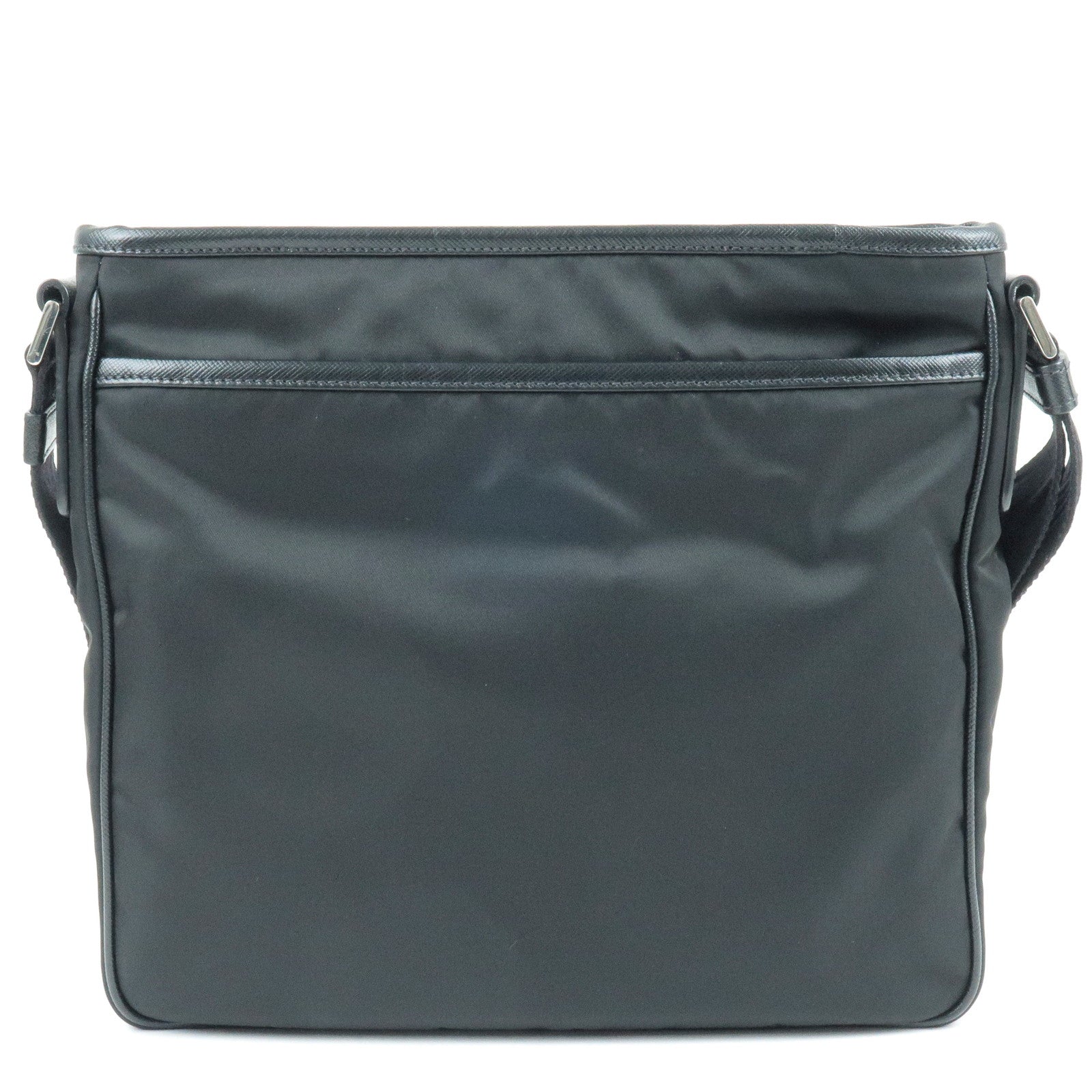 Prada Prada Logo Nylon Leather Shoulder Bag Nero Black 2Vh797 35700 4