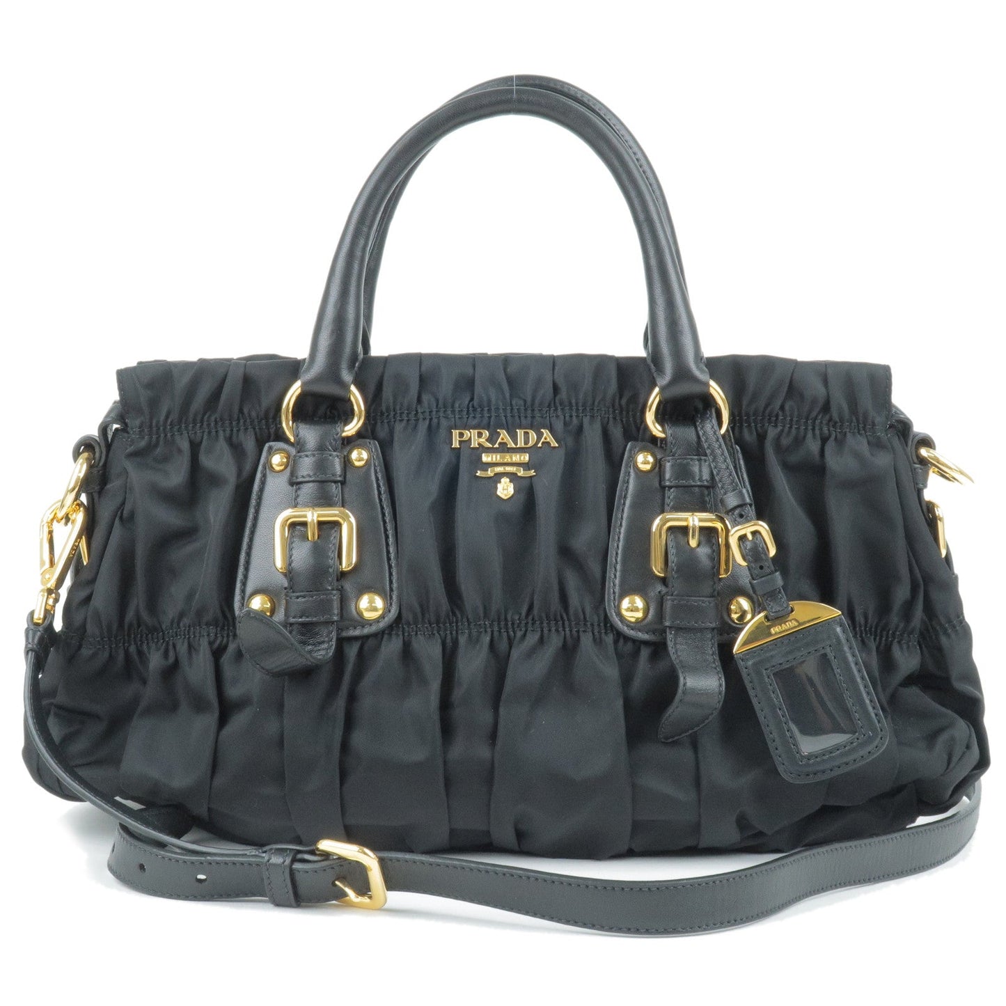 Prada Prada Logo Nylon Leather 2Way Bag Hand Bag Travel Bag Bn1407 35734 14