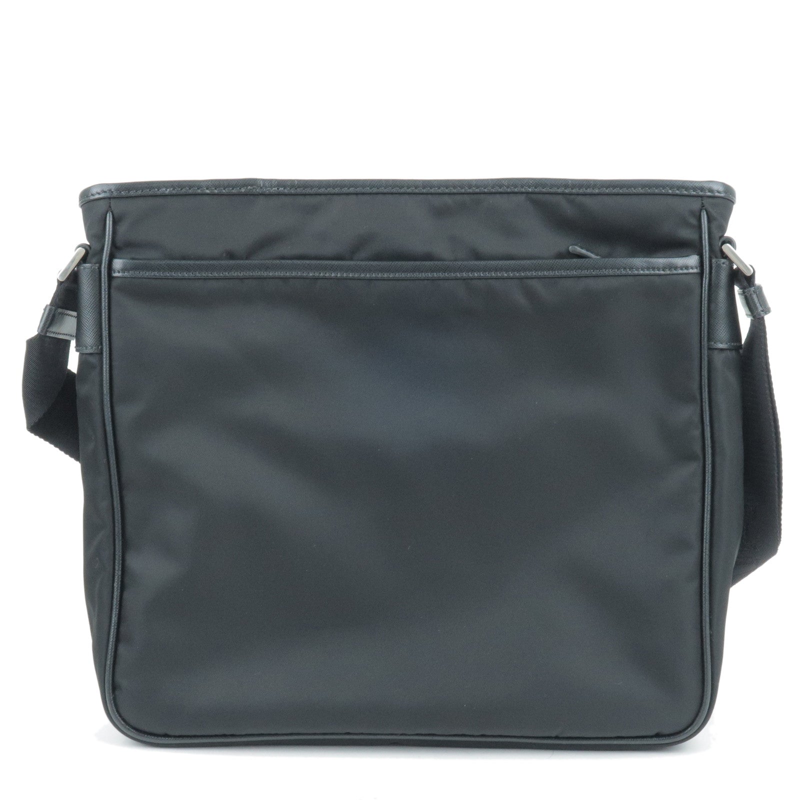 Prada Prada Logo Nylon Leather Shoulder Bag Nero Black Va953M 35736 11