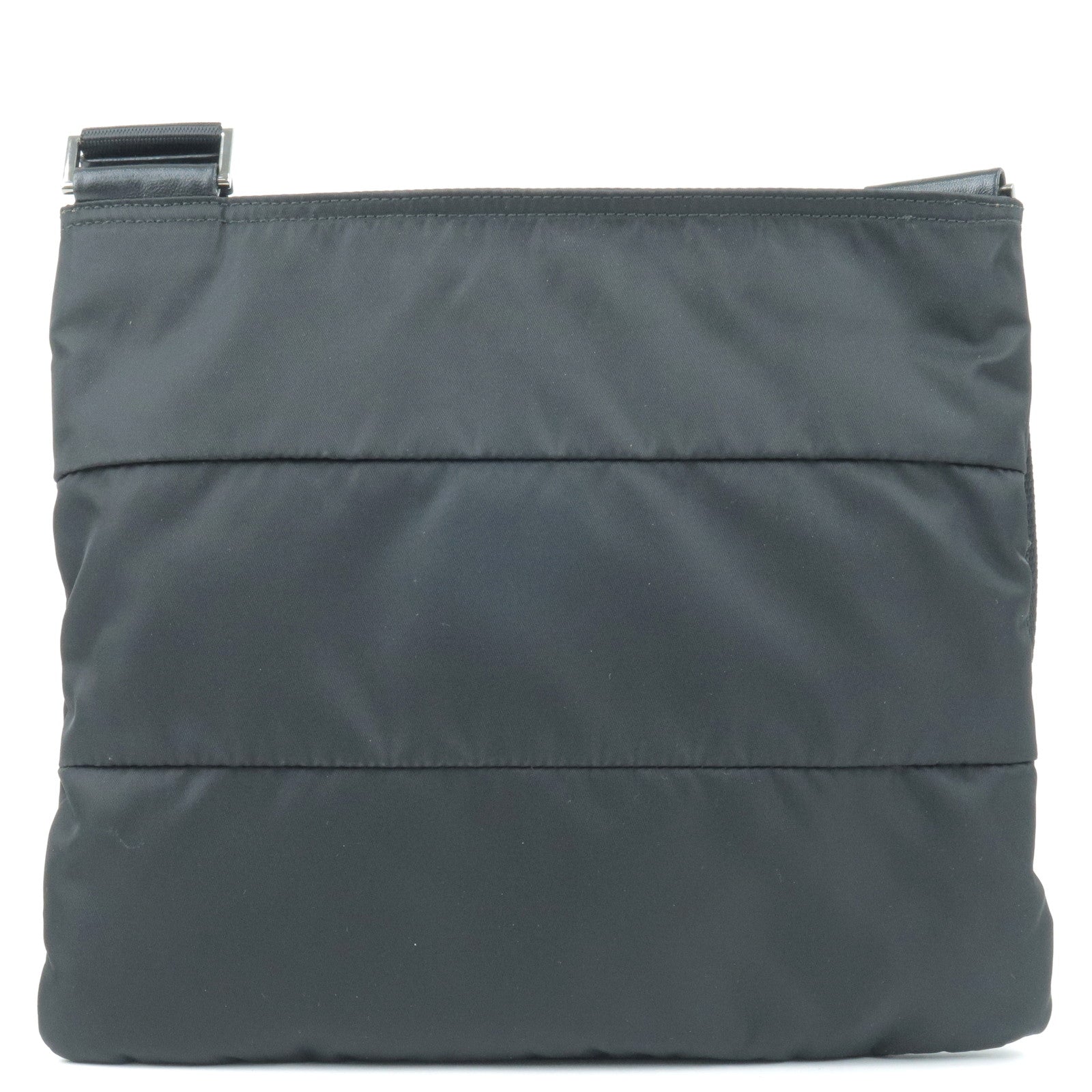 Prada Prada Logo Nylon Leather Shoulder Bag Nero Black Bt0741 35793 2