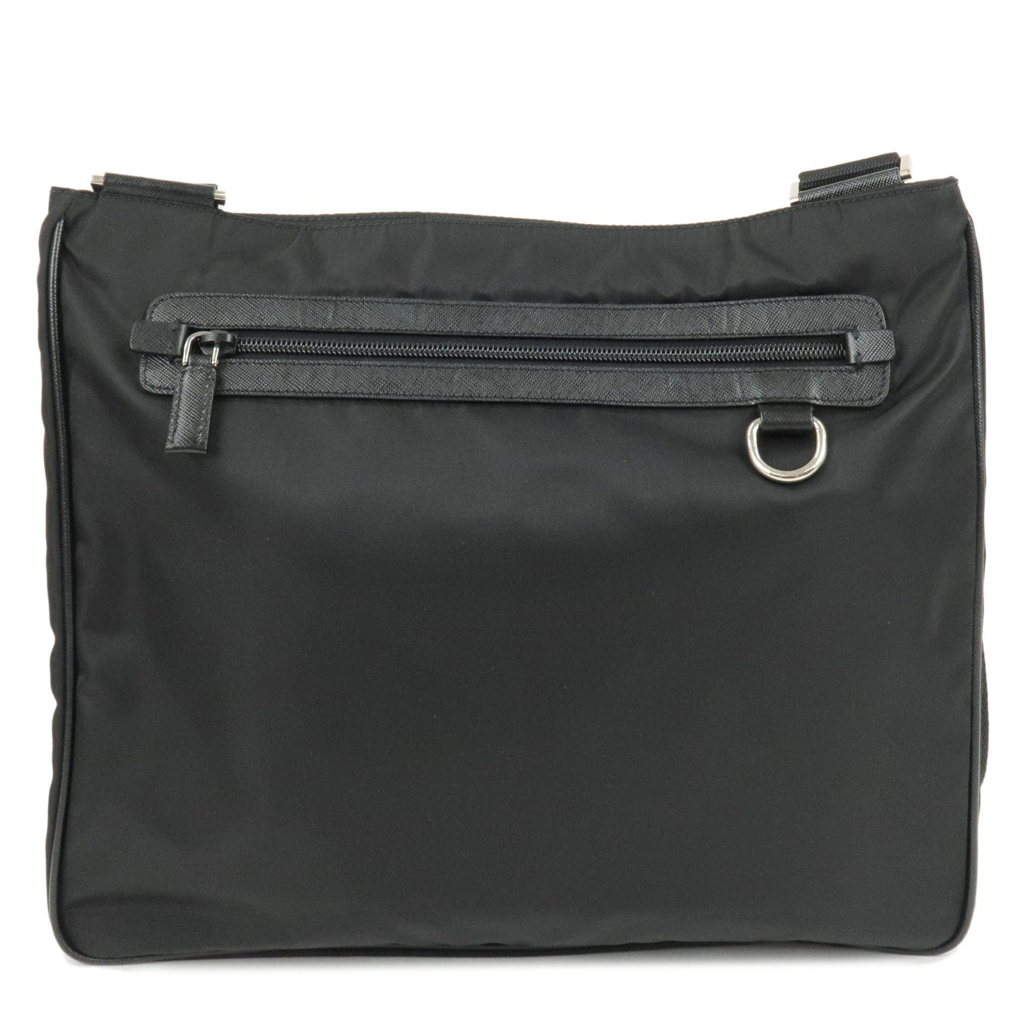Prada Prada Logo Nylon Leather Shoulder Bag Nero Black Va0348 35829 15