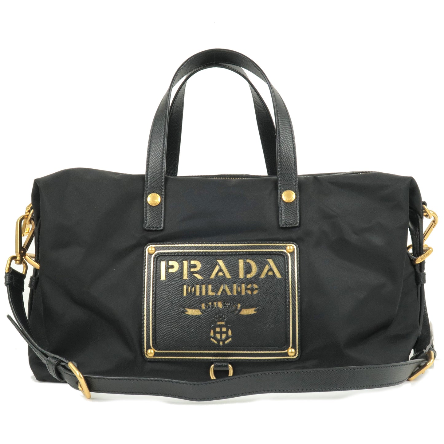 Prada Prada Logo Nylon Leather 2Way Bag Hand Bag Travel Bag Bn1407 35829 18