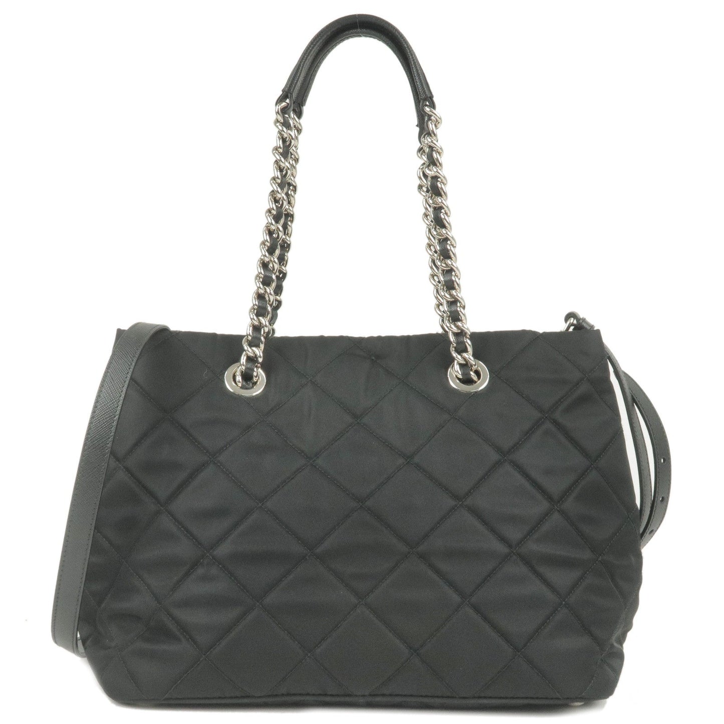 Prada Prada Nylon Leather Quilting 2Way Chain Shoulder Bag