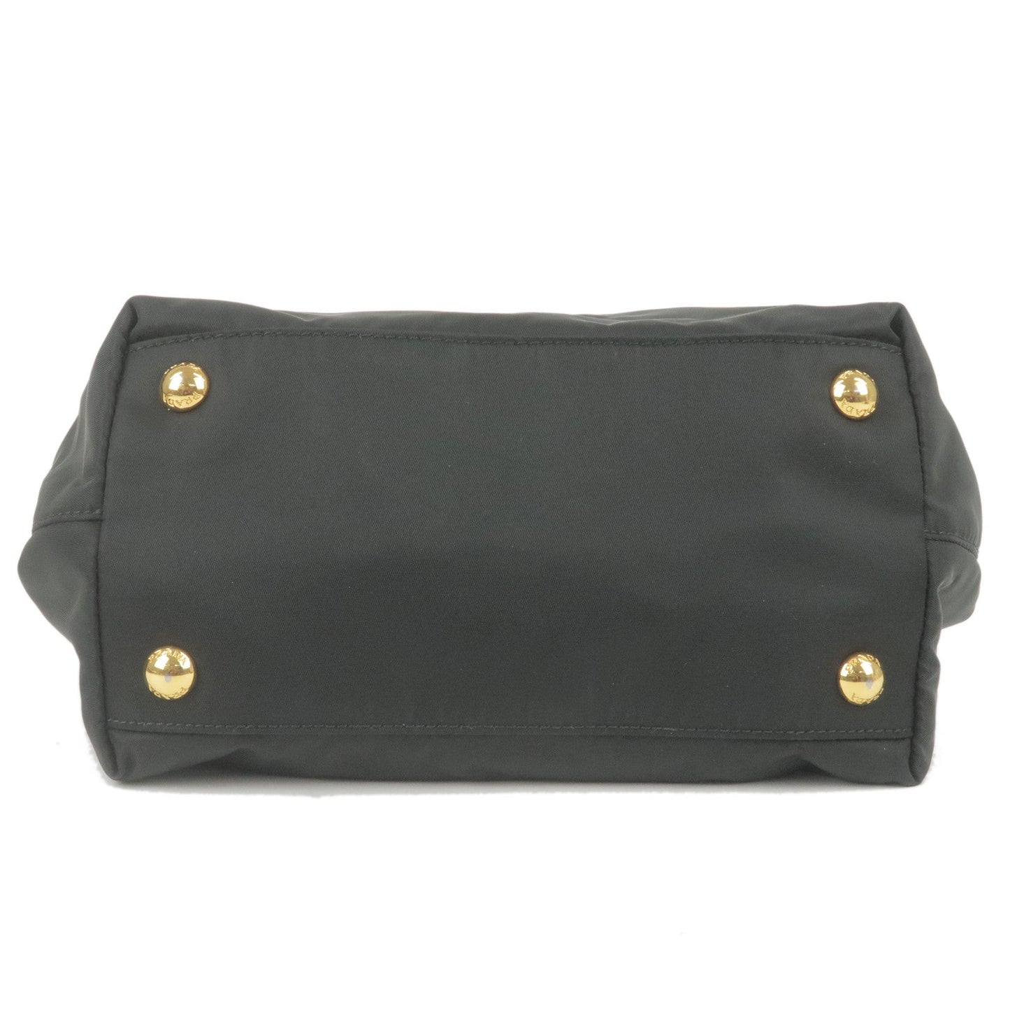 Prada Prada Logo Nylon Leather Ribbon 2Way Bag Nero Travel Bag