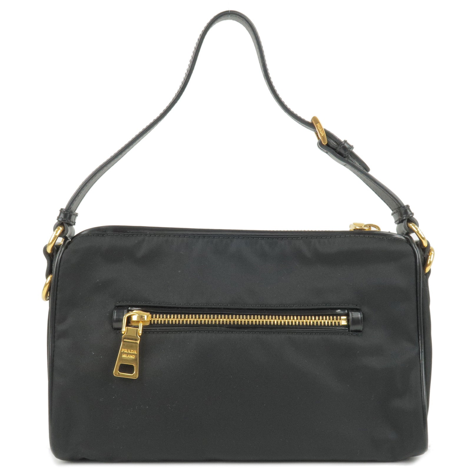 Prada Prada Logo Nylon Leather Shoulder Bag Nero Black Bn1834 35842 4