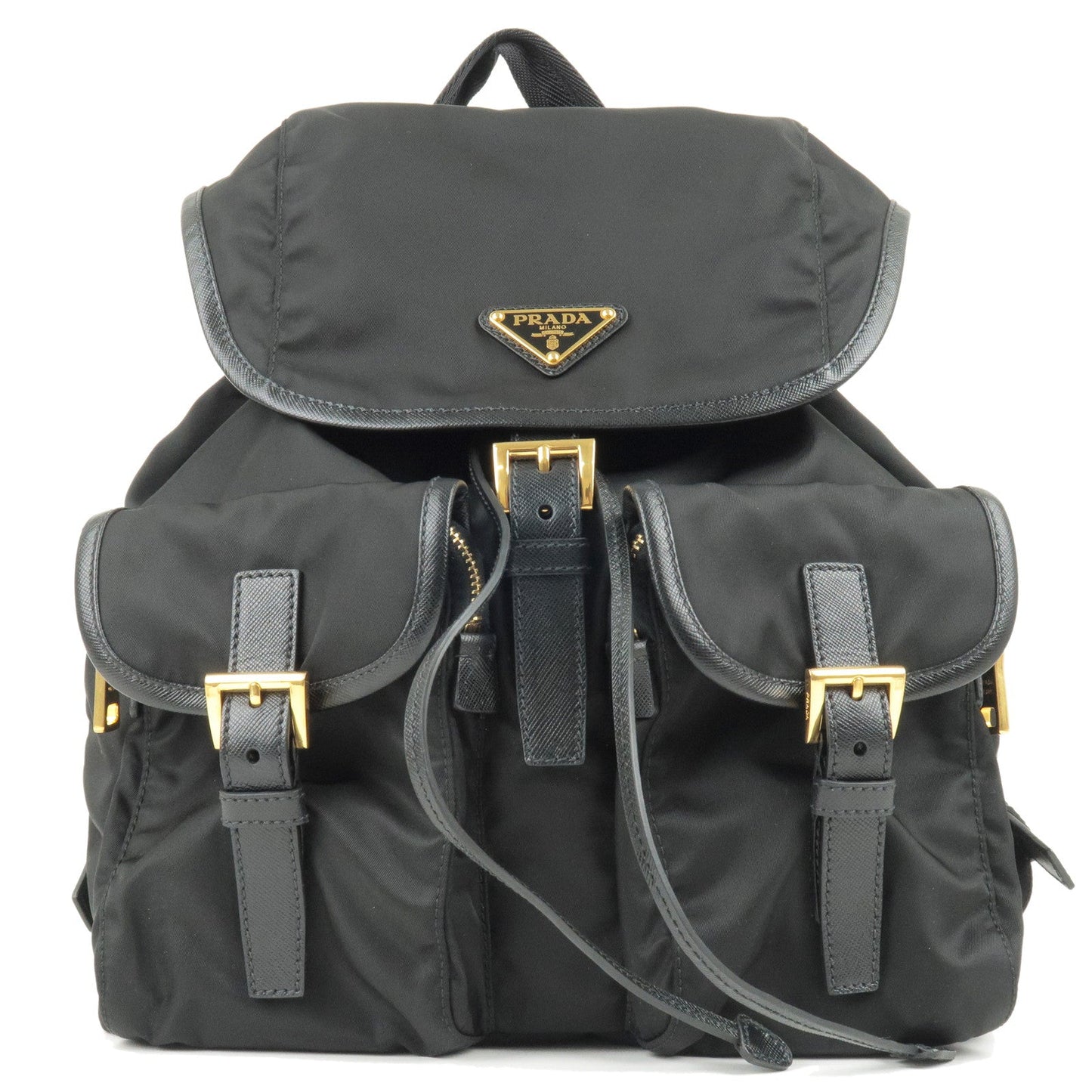 Prada Prada Logo Nylon Leather Ruck Sack Back Pack Travel Bag Bz0030 35873 7
