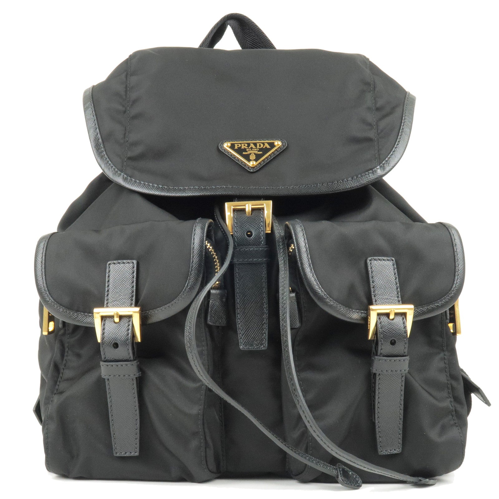 Prada Prada Logo Nylon Leather Ruck Sack Back Pack Travel Bag Bz0030 35873 7