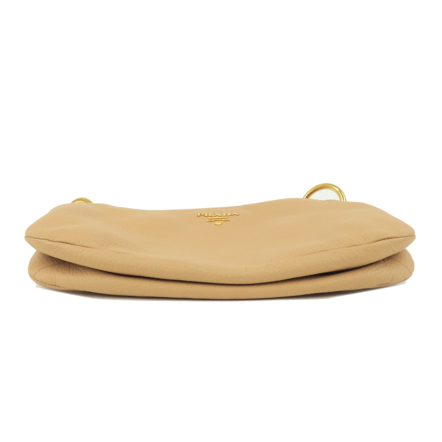 Prada Prada Leather Shoulder Bag Hand Bag Beige Br4894 Br4894 35887 9