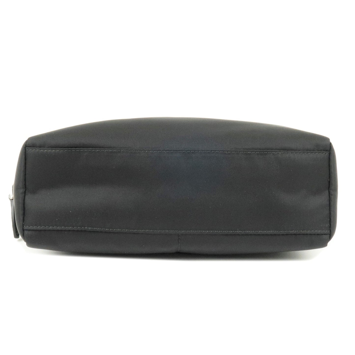 Prada Prada Logo Nylon Leather Pouch Clutch Bag Nero 1Na015 35896 11