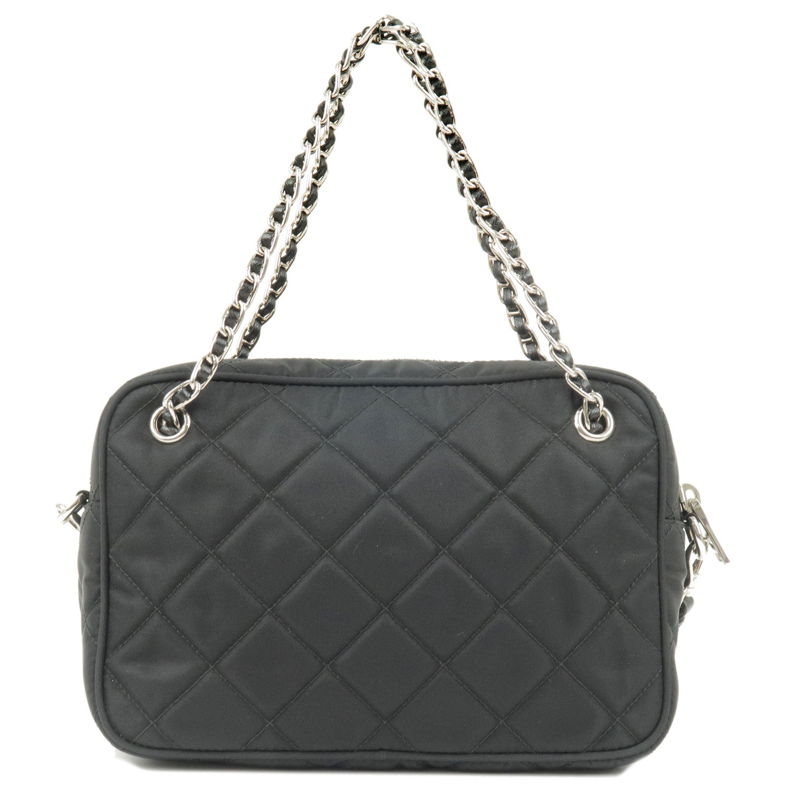 Prada Prada Logo Nylon Leather 2Way Bag Hand Bag Travel Bag 1Bh910 35896 12