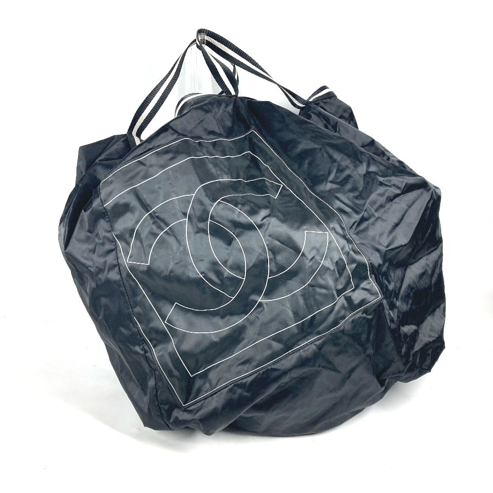 Chanel Nylon sportssports CC COCO Mark logo Black Shoulder Bag