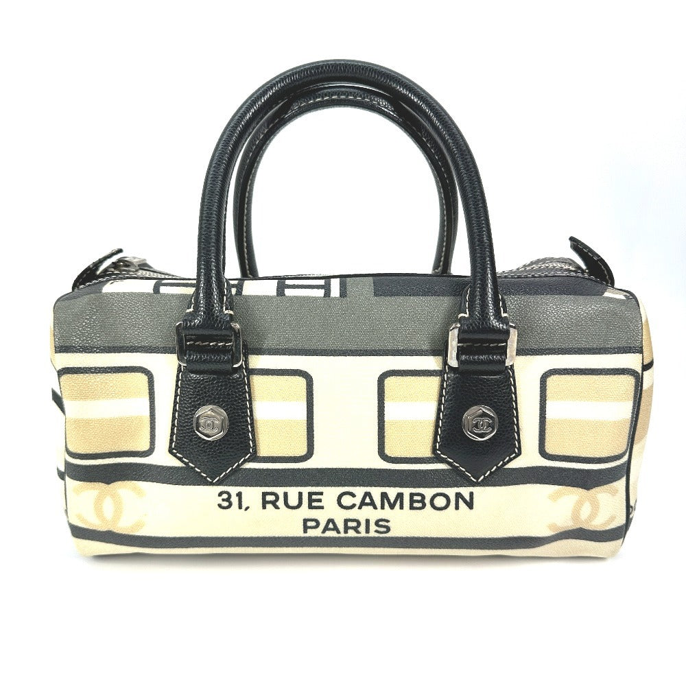 Chanel Boston Duffel PVC Central station Black Travel Bag