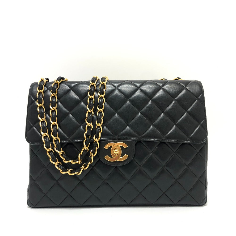 Chanel lambskin Matrasse 30 Black Shoulder Bag