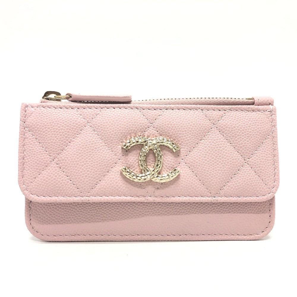 Chanel Coin Caviar skin Matrasse COCO Mark Pink Handbag 5