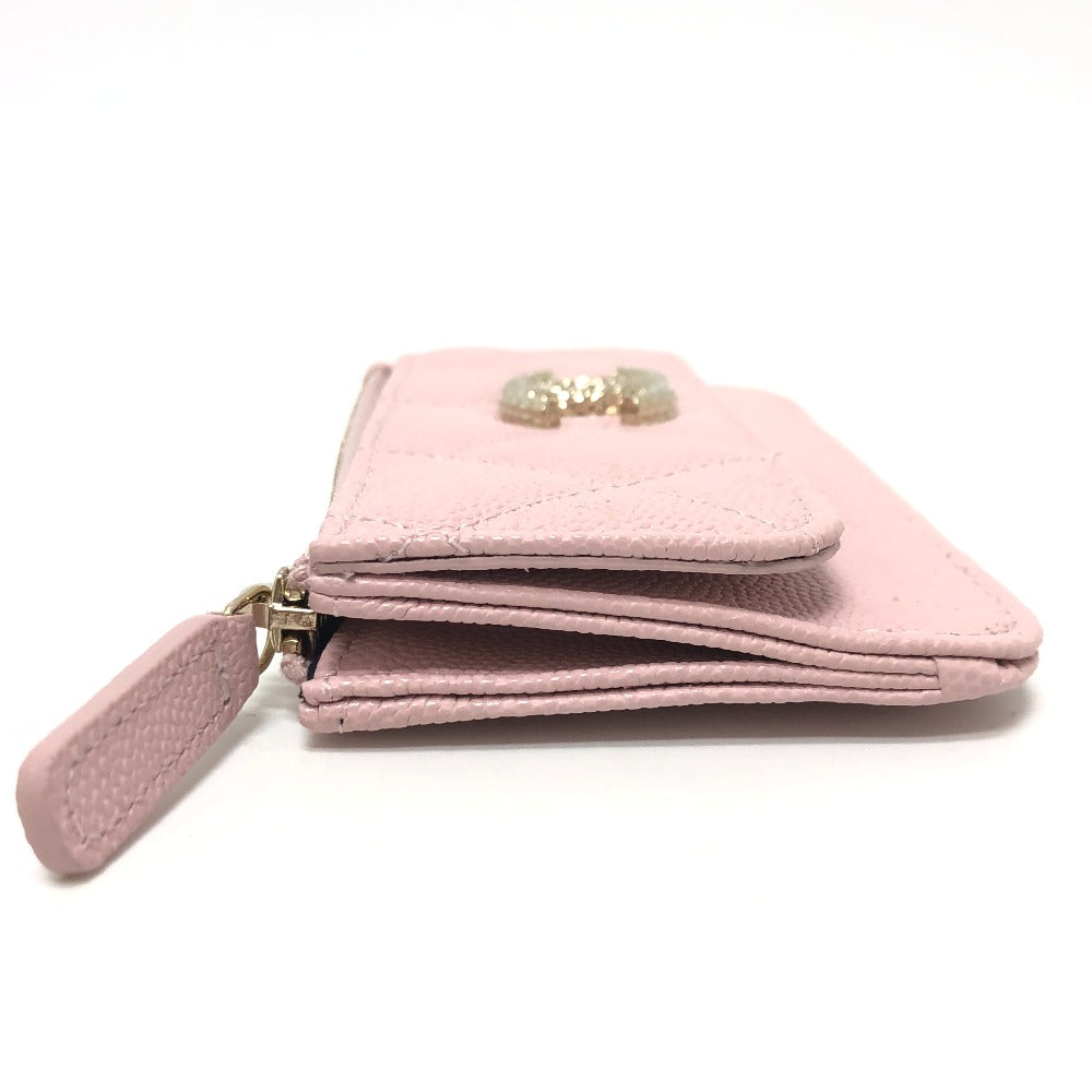 Chanel Coin Caviar skin Matrasse COCO Mark Pink Handbag 5