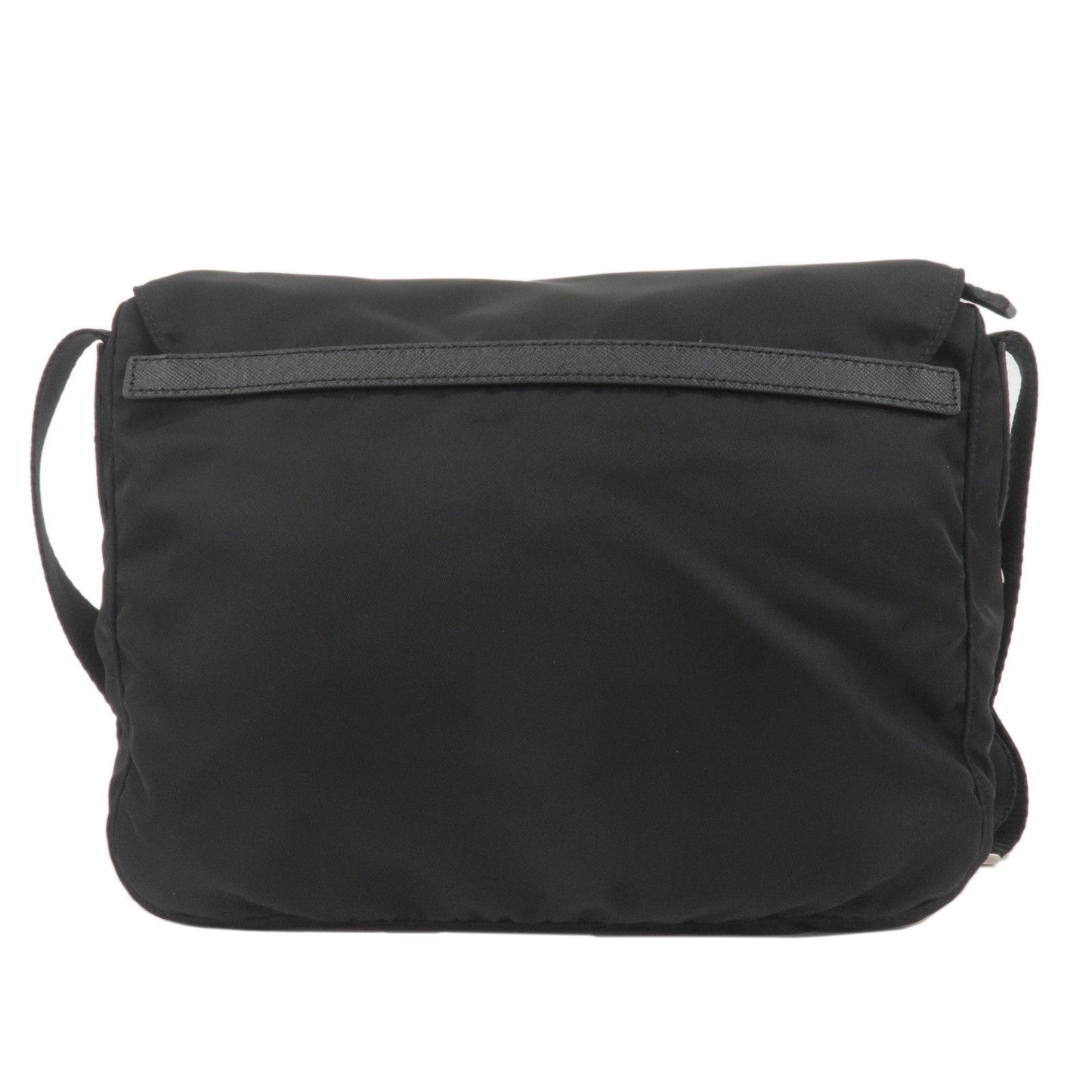 Prada Prada Logo Nylon Leather Crossbody Shoulder Bag Nero Crossbody Bag
