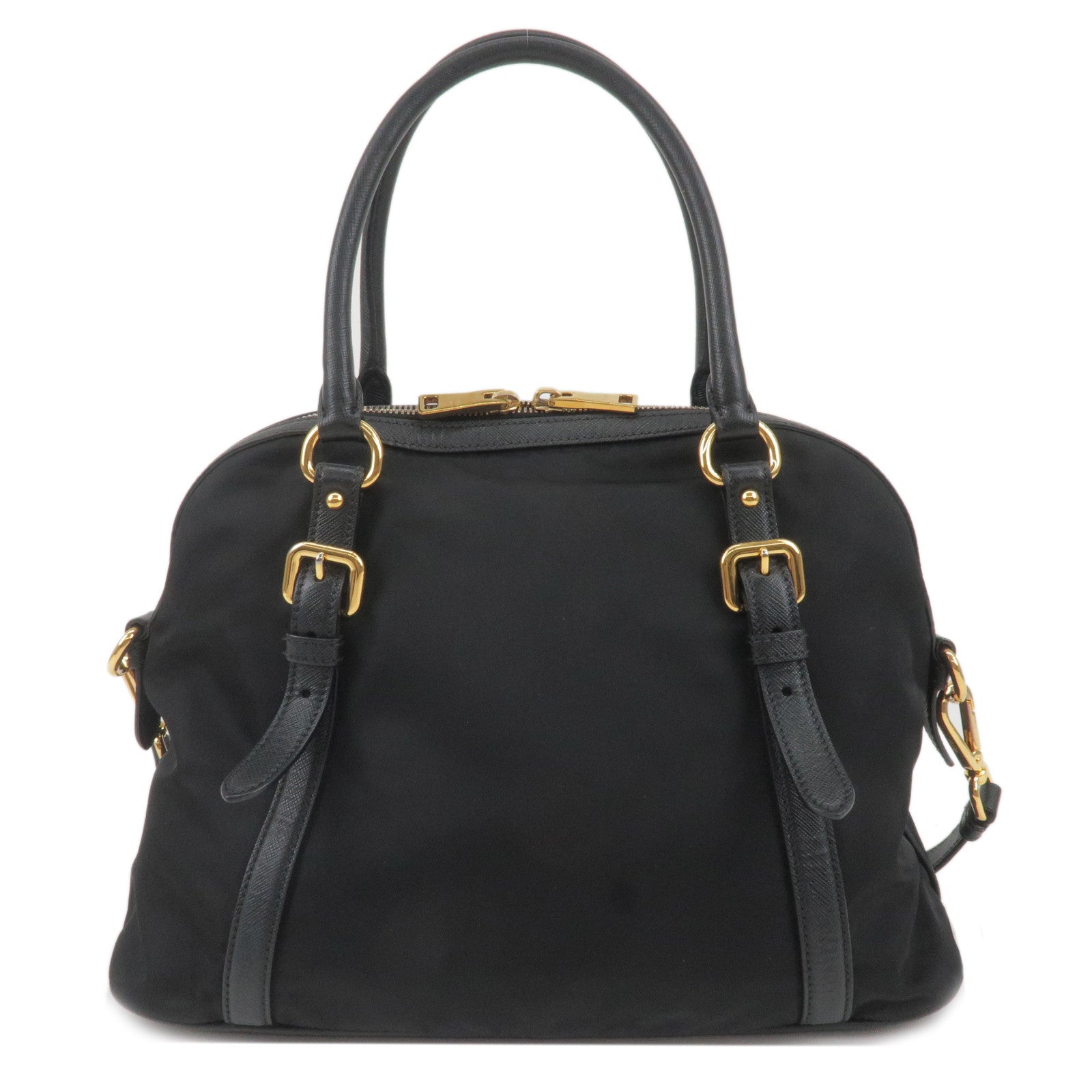 Prada Prada Logo Nylon Leather 2Way Bag Hand Bag Shoulder Bag