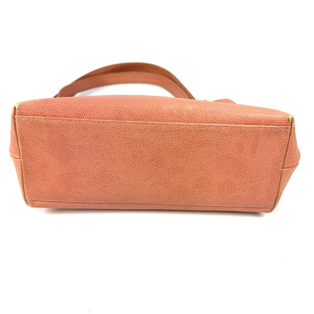 Chanel Caviar skin CC COCO Mark WChain Pink Shoulder Bag