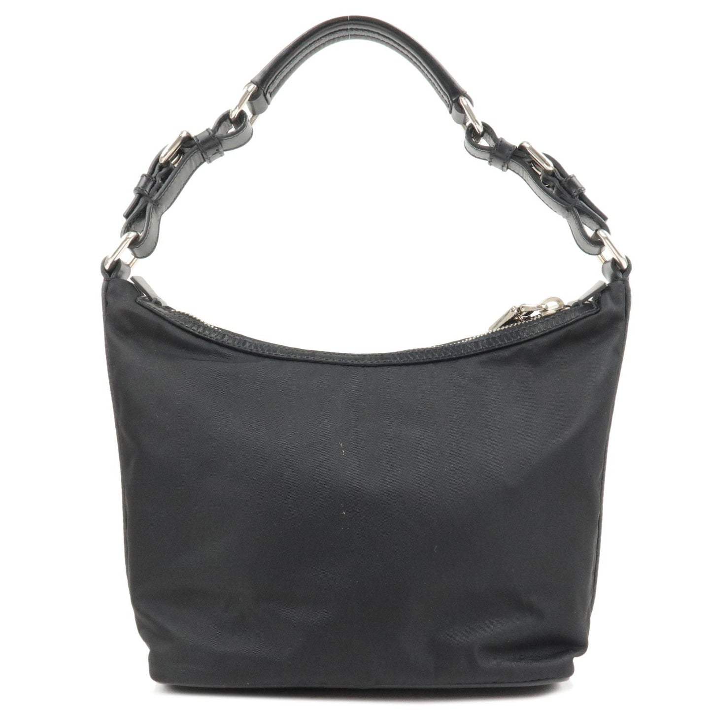 Prada Prada Logo Nylon Leather Shoulder Bag Hand Bag Black 36216 16