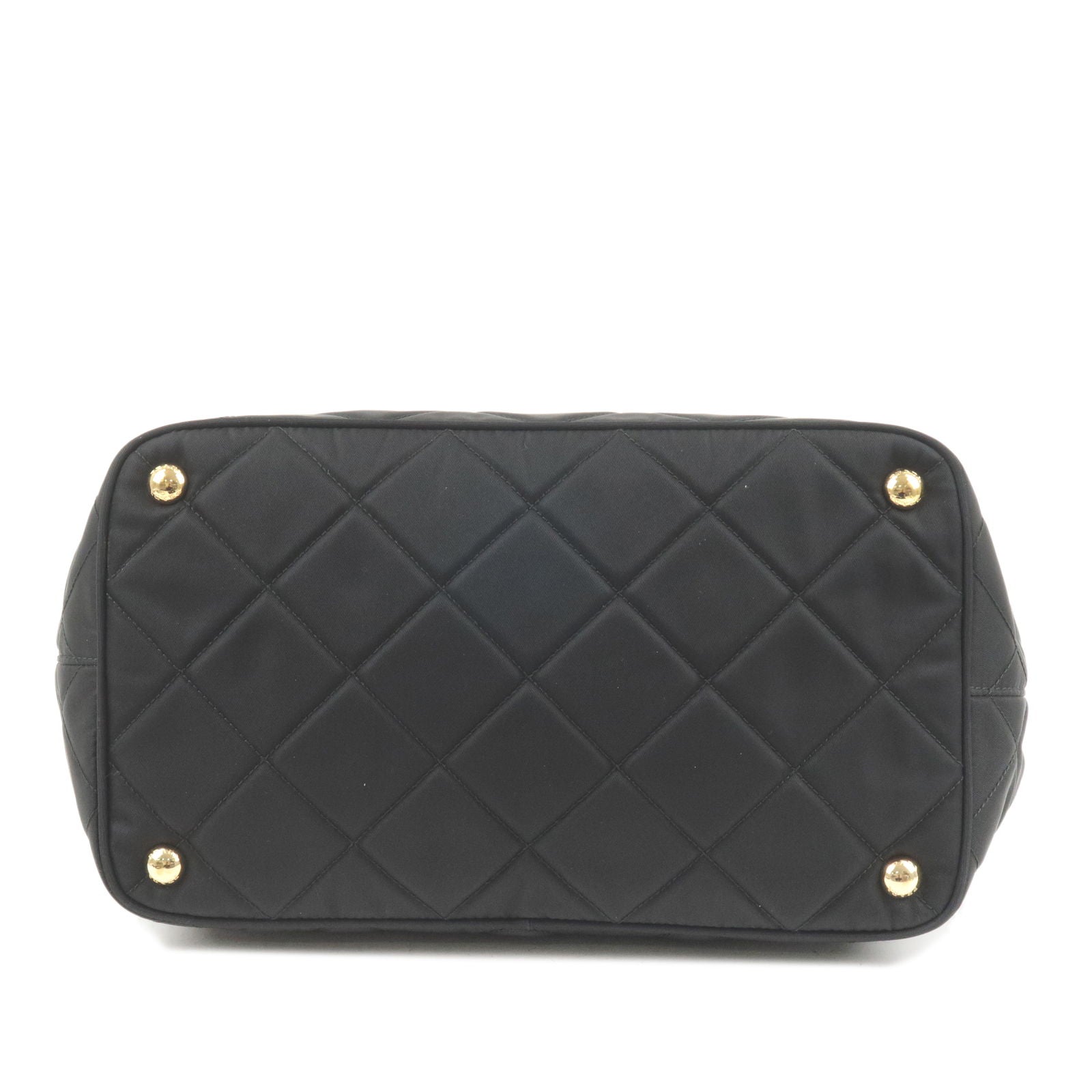 Prada Prada Nylon Leather Quiltin 2Way Chain Shoulder Bag