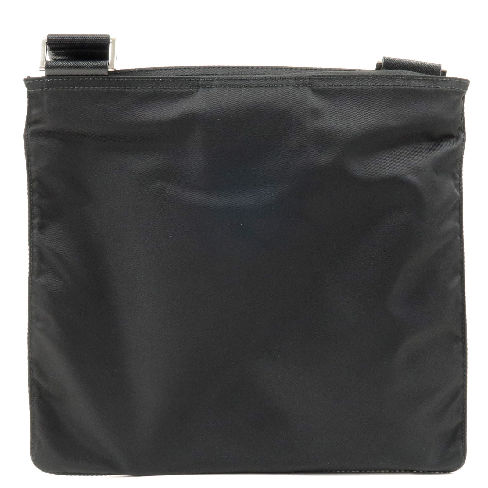 Prada Prada Logo Nylon Leather Shoulder Bag Nero Black 1Bh978 36235 12